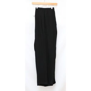 NWT Dressori Relaxed Leg Wide Pants 3X Black Toni Plus size New Silk Textured